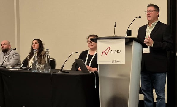 Dean McCabe speaks on property manager mental health at Springfest by ACMO